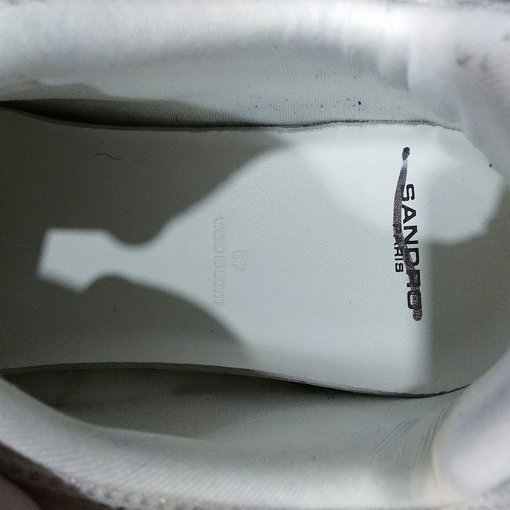 SANDRO Leather, mesh and rubber sneakers - Picture 6 of 10
